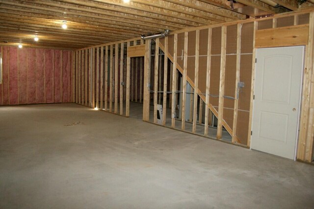 view of basement