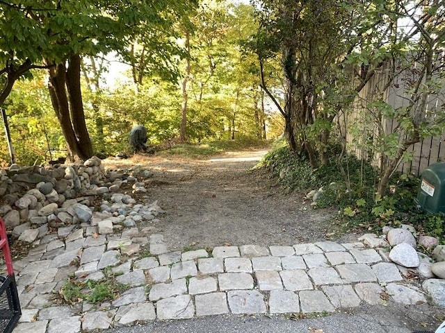 exterior space featuring fence