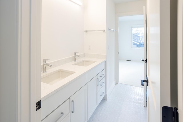 bathroom with vanity