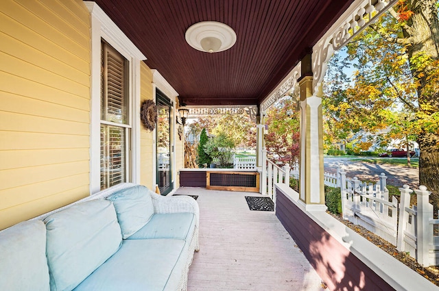 view of patio / terrace with a porch