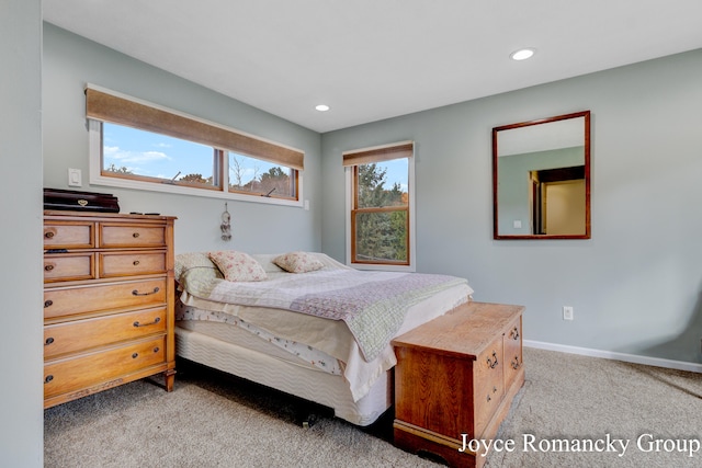 bedroom featuring carpet floors