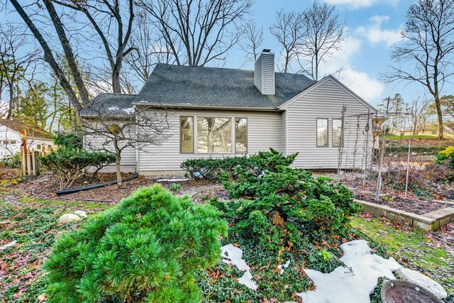 view of rear view of property