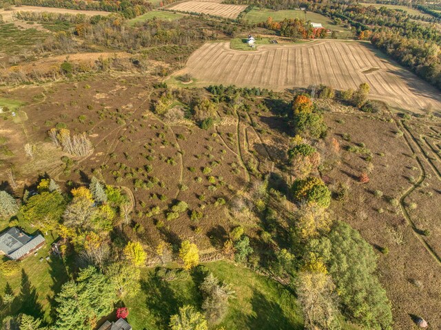 drone / aerial view featuring a rural view