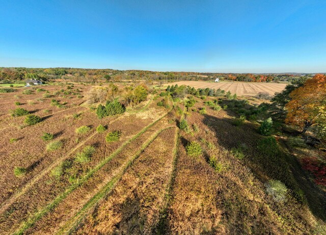 drone / aerial view featuring a rural view