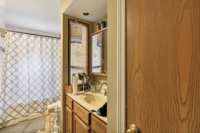 bathroom featuring vanity