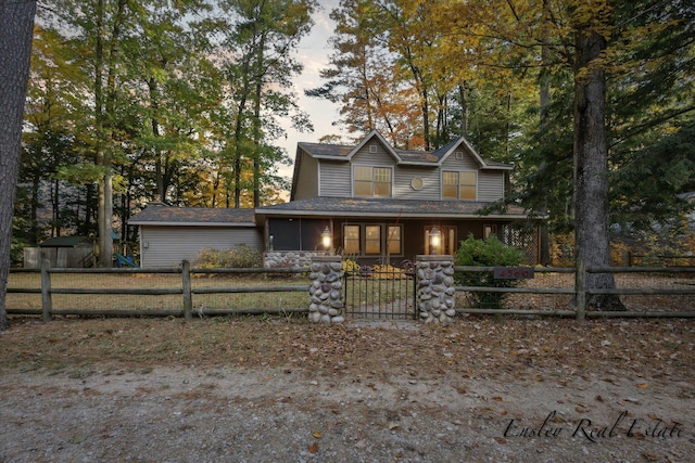 view of front of home