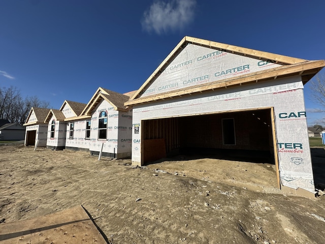 view of home's exterior featuring a garage