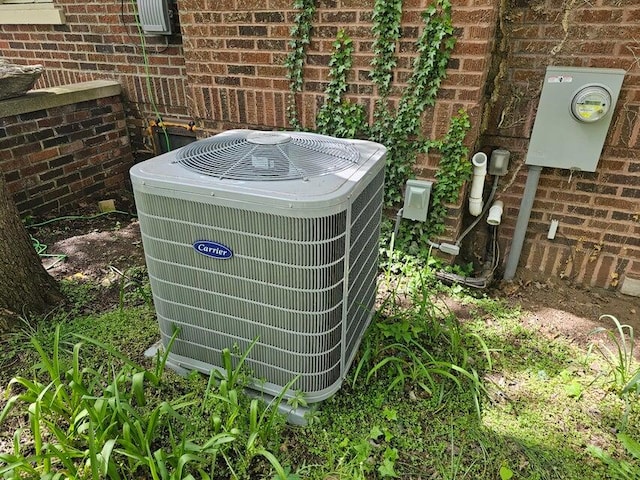 exterior details with central AC unit