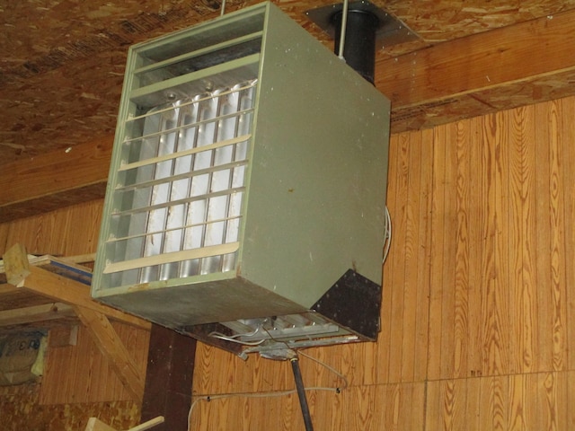 interior details with wood walls