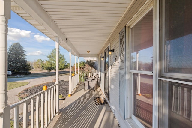 balcony with covered porch