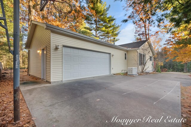 view of home's exterior featuring a garage