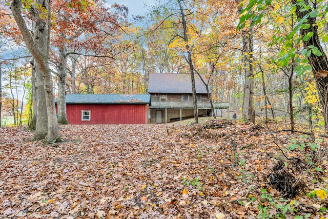 view of rear view of property