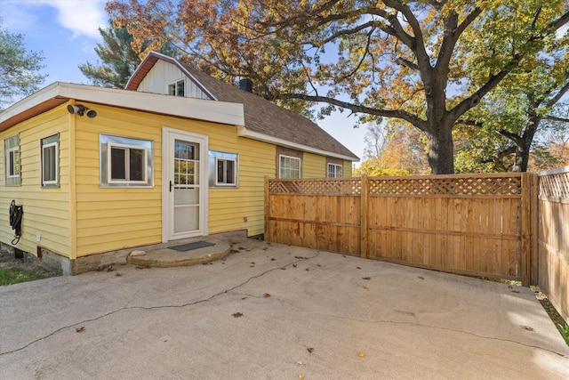 exterior space featuring a patio