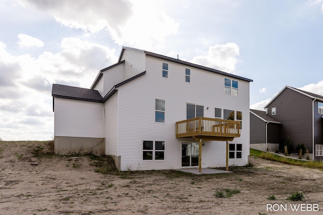 back of property featuring a patio