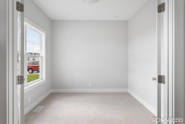 carpeted empty room with a healthy amount of sunlight