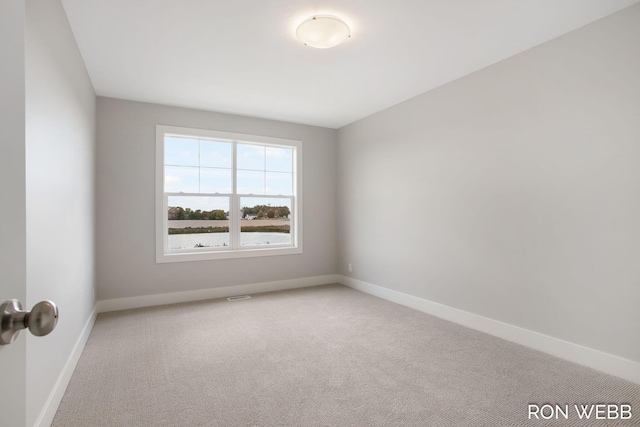 view of carpeted empty room