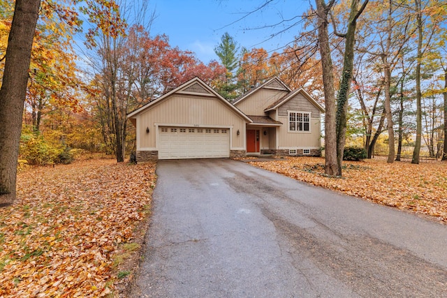 view of front of house featuring a garage