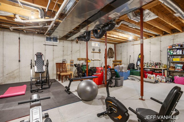 view of workout room