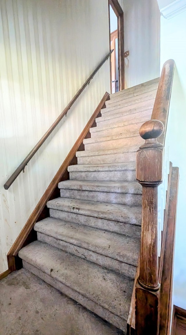 staircase featuring a healthy amount of sunlight