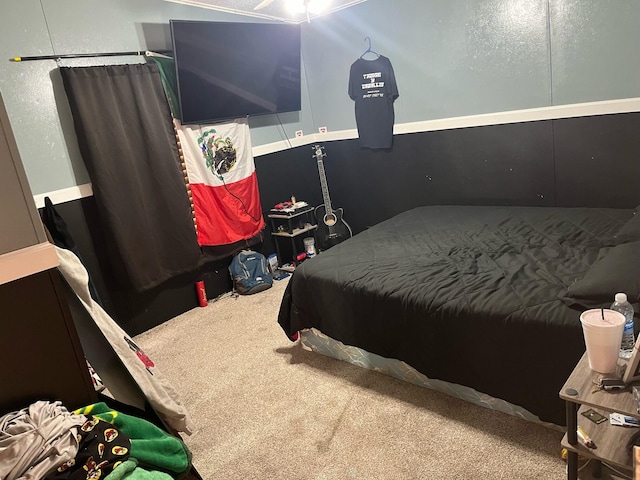 bedroom featuring carpet flooring