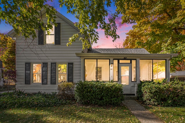 view of front of home