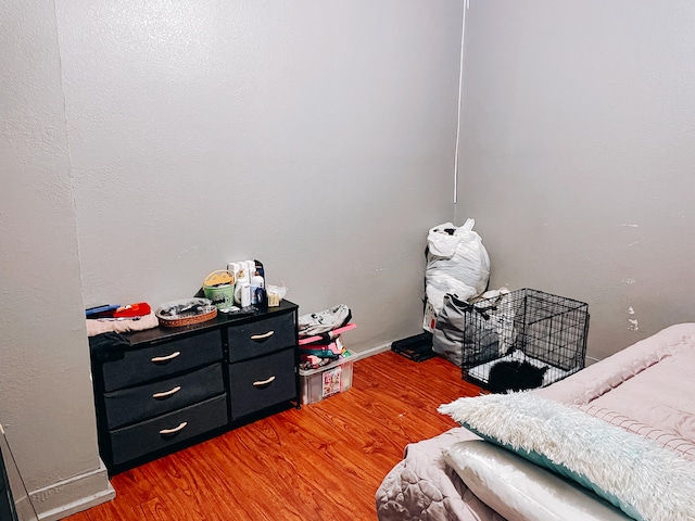 bedroom featuring hardwood / wood-style floors