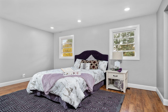 bedroom featuring hardwood / wood-style flooring