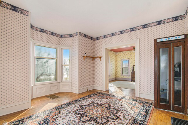 entryway featuring light hardwood / wood-style flooring