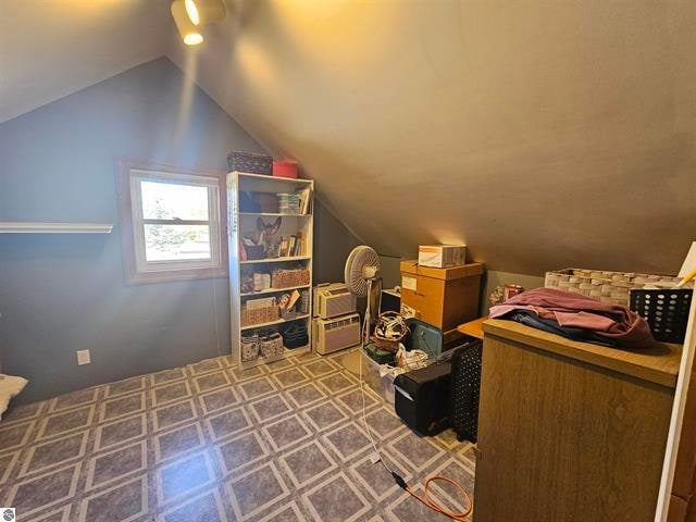 bonus room with lofted ceiling