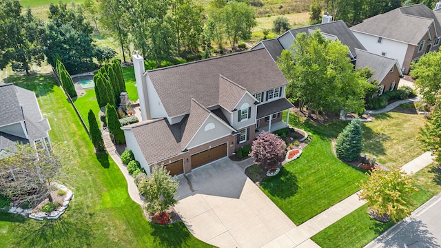 birds eye view of property