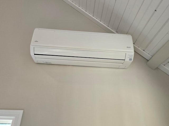 details with a wall mounted AC