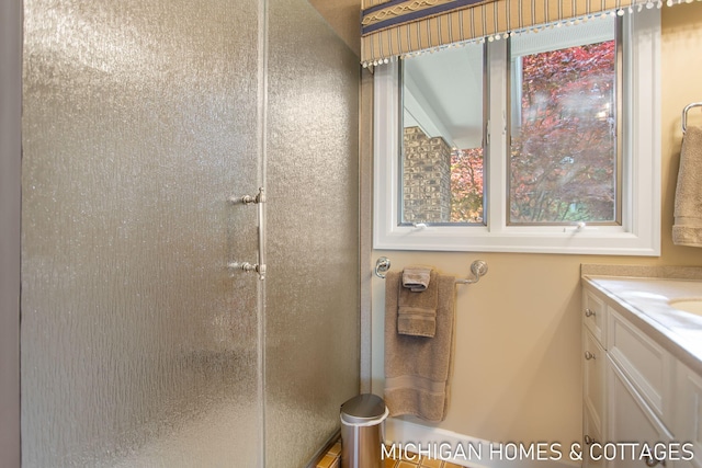 bathroom featuring vanity