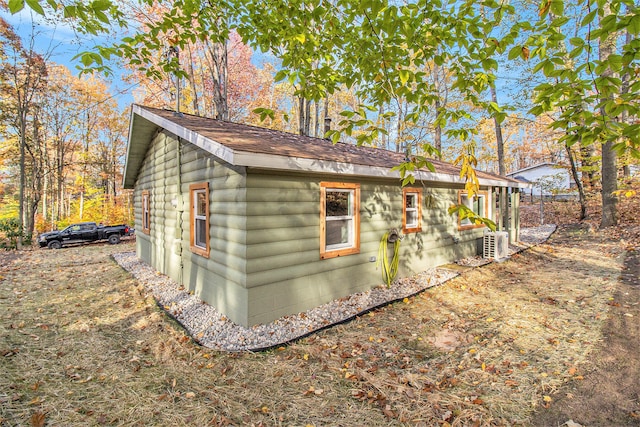 view of outdoor structure with ac unit