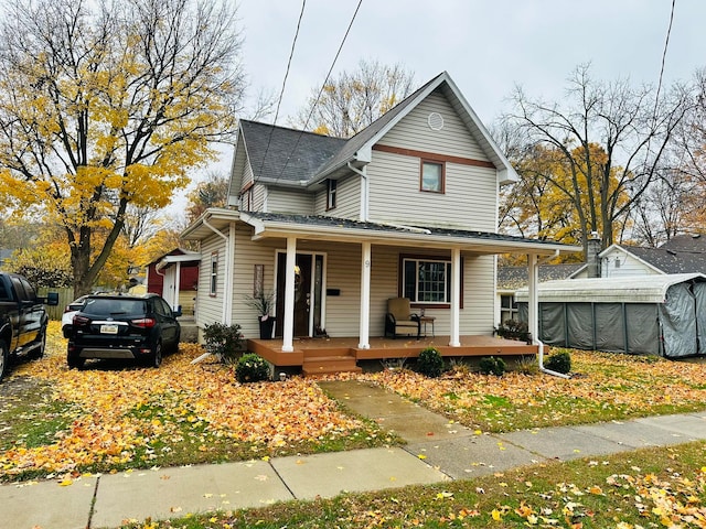 view of front of house featuring a porch