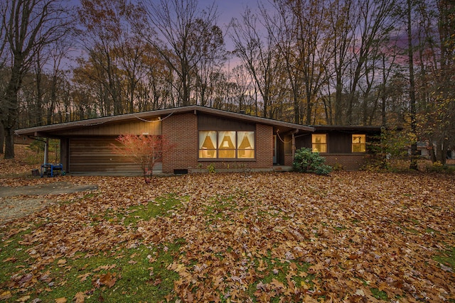 view of ranch-style home