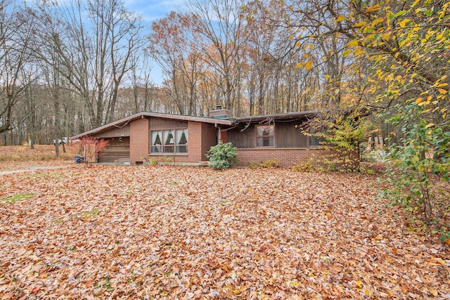 view of ranch-style home