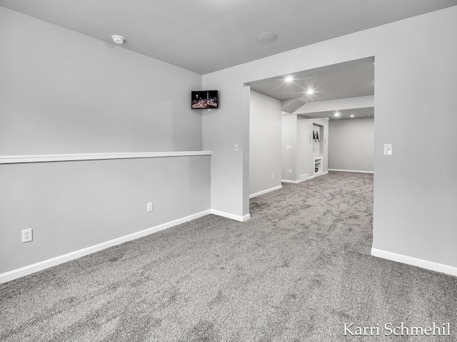 view of carpeted empty room