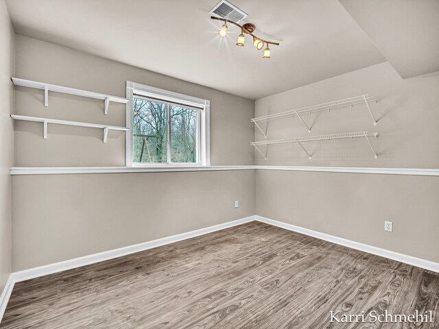 interior space featuring wood-type flooring