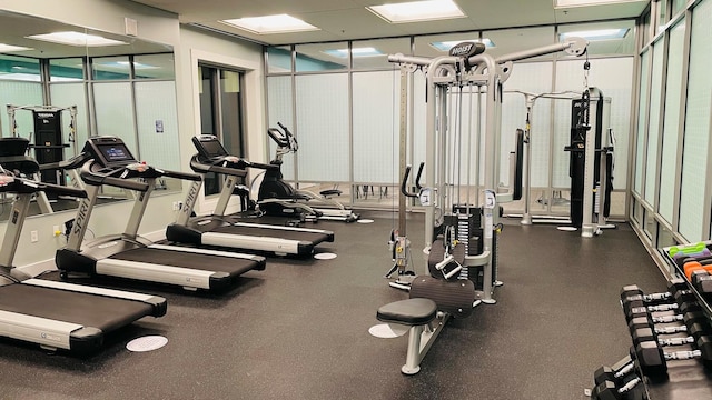 view of exercise room