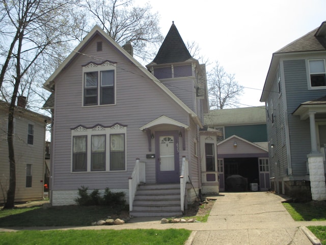 view of victorian home