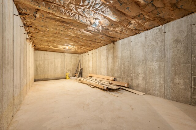 view of basement