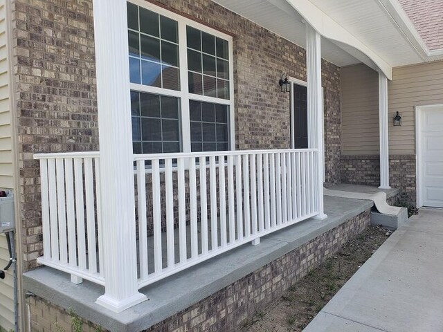 exterior space featuring a porch