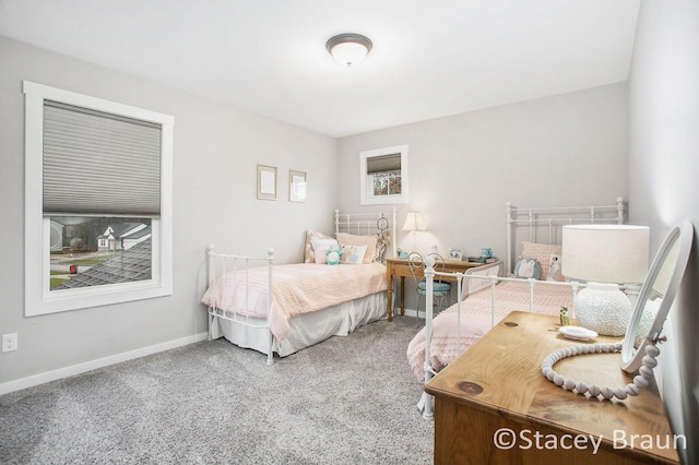 bedroom featuring carpet flooring