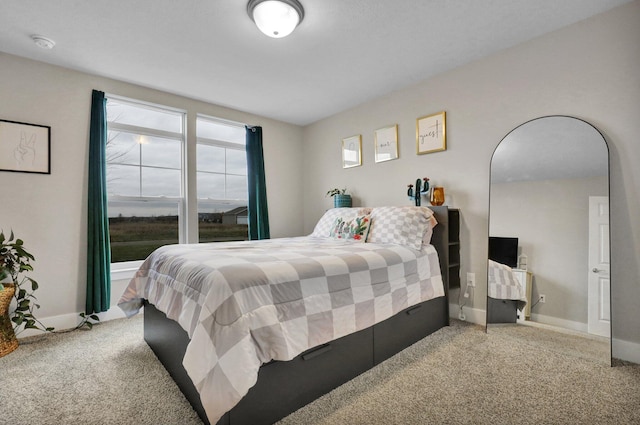 bedroom featuring carpet floors