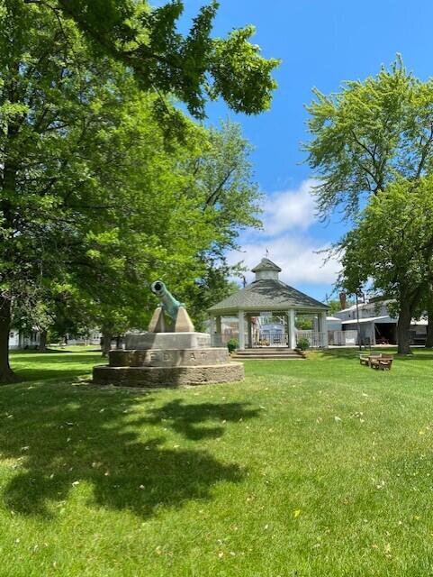 view of yard with a gazebo