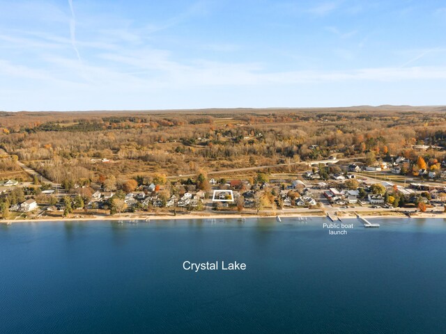 87 S Center St, Beulah, MI 49617 - drone / aerial view of a large body of water
