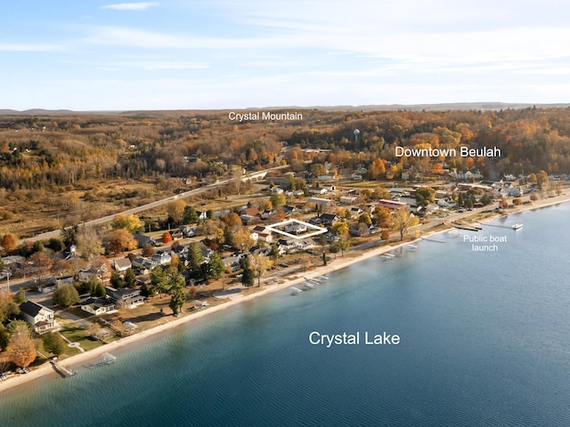 87 S Center St, Beulah, MI 49617 - aerial view of a large body of water