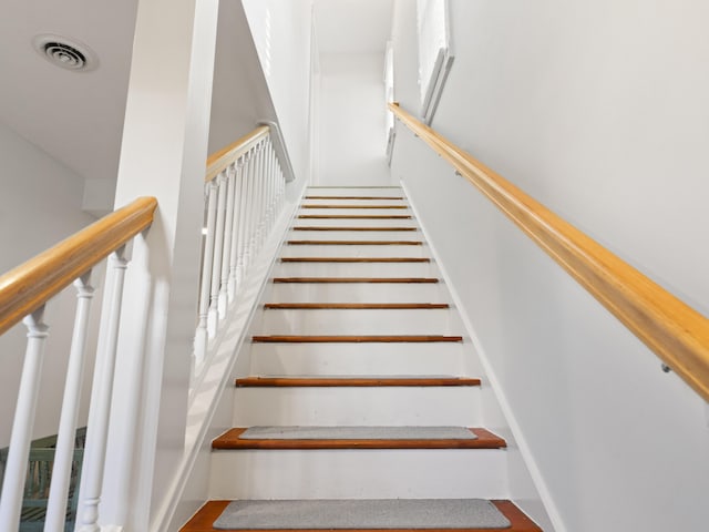 87 S Center St, Beulah, MI 49617 - stairway with wood finished floors