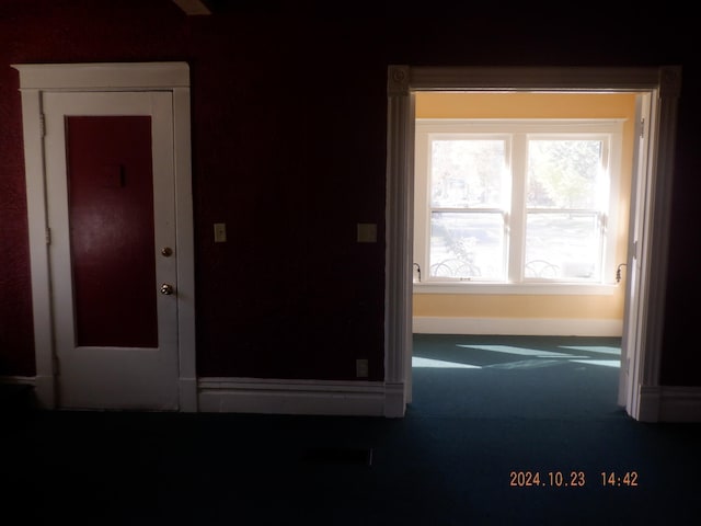 view of spare room