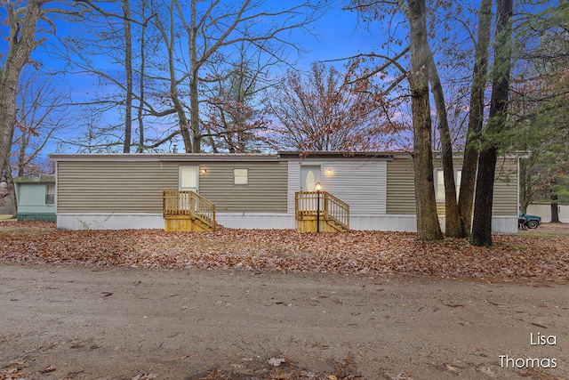 view of manufactured / mobile home